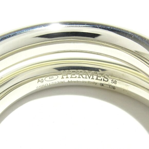 Auth HERMES Vertige - Silver Ring - Picture 3 of 6